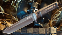 Kizlyar Supreme Cutlery KK0015 Aggressor D2-Black Titanium Tactical Knife