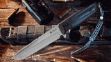 Kizlyar Supreme Cutlery KK0016 Aggressor D2-Satin Titanium Tactical Knife