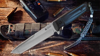 Kizlyar Supreme Cutlery KK0016 Aggressor D2-Satin Titanium Tactical Knife