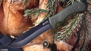 Kizlyar Supreme Cutlery KK0054 Safari Aus8-Black Titanium Tactical Knife