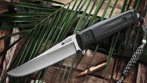 Kizlyar Supreme KK0010 Croc8 Satin Aus8-Black Titanium Tactical Knife