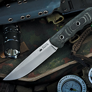 Kizlyar Supreme KK0061 Echo D2-Satin Blade Hunting Knife & Sheath