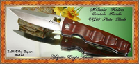 Mcusta Cutlery MC-122 Tactility Elite VG-10 Blade, Cocobolo Wood Handle W/Clip