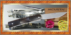 Mcusta MC-151 MC-15 Money clip and Neck Knife, Kuro-Take African Ebony Handle Mcusta MC-151 MC-15 Money clip and Neck Knife, Kuro-Take African Ebony Handle