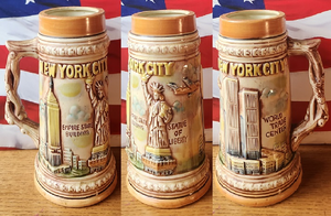 STEIN-NEW-YORK-CITY-EMPIRE-STATE-BUILDING-STATUE-OF-LIBERTY-WORLD-TRADE-CENTER-HANDCRAFTED-IN-JAPAN