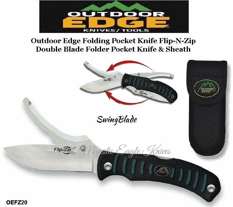 Outdoor Edge Knives OEFZ20 Outdoor Edge FlipnZip 31/2 SwingBlade