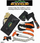 Outdoor Edge Knives OEOF-1 Outdoor Edge The Outfitter, 7 Piece Hunting Tool Set in Black Nylon Roll Case