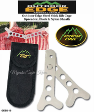 Outdoor Edge Knives OESS-10 Outdoor Edge Steel Stick Rib Cage Spreader, Black Nylon Sheath