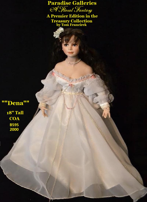 Paradise Galleries Dena Doll-18inch Tall by Tom Ferncirek