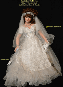 Paradise Galleries "Mary" Bridal Doll #104 by/Rustie & Patricia Rose