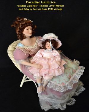 Paradise Galleries "Timeless Love" Mother and Baby by Patricia Rose 1999 Vintage