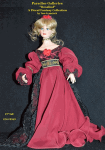 Paridise Galleries A Floral Fantasy Collection "Rosalind" 18" Porcelain Doll