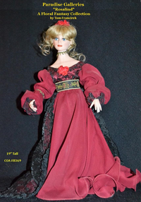 Paridise Galleries A Floral Fantasy Collection "Rosalind" 18" Porcelain Doll Paridise Galleries A Floral Fantasy Collection "Rosalind" 18" Porcelain Doll