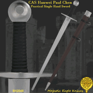 Paul Chen Cas Hanwei SH2046 The Practical Single Hand Sword 1065 high-Carbon Steel