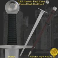 Paul Chen Cas Hanwei SH2046 The Practical Single Hand Sword 1065 high-Carbon Steel