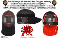 Paul Chen/Hanwei AR7011 Tournament HEMA Fencing Mask Medium by Red Dragon Armory