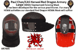 Paul Chen/Hanwei AR7005 Tournament HEMA Fencing Mask Large by Red Dragon Armory