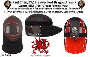 Paul Chen/Hanwei AR7005 Tournament HEMA Fencing Mask Large by Red Dragon Armory Paul Chen/Hanwei AR7005 Tournament HEMA Fencing Mask Large by Red Dragon Armory