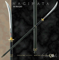 Paul Chen/Hanwei SH1020 Naginata Overall: 76 3/4"<>Blade Length 20 1/4"Hand Forged 1065 High-Carbon Steel Blade Wood Handle
