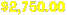 $2,750.00