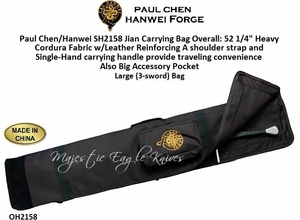 Paul Chen/Hanwei SH2158 The Hanwei Sword Cases are designed for the martial artist who carries katana and/or bokken Overall: 52 1/4"