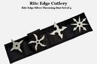 Rite Edge SZ-210817-RB Titanium coating for beautiful Rainbow Finish Set of 4 Multi Point Throwing Stars