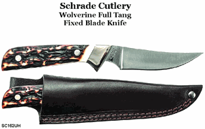 Schrade Knives 162UH Wolverine Full Tang Fixed Blade Hunting Knife