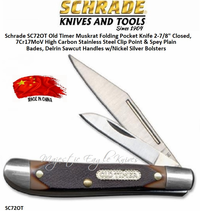 Schrade Knives SC72OT Old Timer Dog Leg Jack Folding Pocket Knife, 5-1/8" Closed, 2-1/8" 7Cr17 High Carbon Stainless Steel Clip Point Blade and Pen Blade Sawcut Handles with Nickel Silver Bolsters, Brass Pins Schrade Knives SC72OT Old Timer Dog Leg Jack Folding Pocket Knife, 5-1/8" Closed, 2-1/8" 7Cr17 High Carbon Stainless Steel Clip Point Blade and Pen Blade Sawcut Handles with Nickel Silver Bolsters, Brass Pins