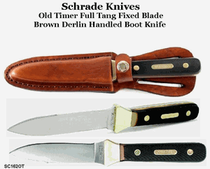 Schrade Knives SC162OT Old Timer Full Tang Fixed Blade Boot Knife