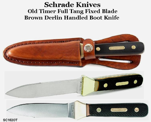 Schrade Knives SC162OT Old Timer Full Tang Fixed Blade Boot Knife