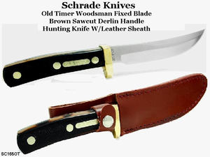 Schrade Knives SC165OT Schrade Woodsman Full Tang Fixed Blade Hunting Knife