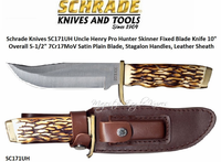 Schrade Knives Schrade SC171UH Pro Hunter Rat Tail Tang Fixed Blade Hunting Knife Schrade Knives Schrade SC171UH Pro Hunter Rat Tail Tang Fixed Blade Hunting Knife