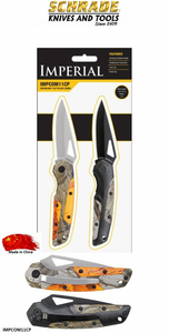 Schrade Knives SCIMPCOM11CP Schrade Imperial Snowblind 2pc. Liner Lock Clip Folder Knife Combo, 3Cr13 Stainless Steel Clip Point Blades with Ambidextrous Thumb Hole, Snowblind Camo Aluminum Handle with Lanyard Hole and Pocket Clip Schrade Knives SCIMPCOM11CP Schrade Imperial Snowblind 2pc. Liner Lock Clip Folder Knife Combo, 3Cr13 Stainless Steel Clip Point Blades with Ambidextrous Thumb Hole, Snowblind Camo Aluminum Handle with Lanyard Hole and Pocket Clip