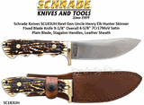 Schrade Knives The 183UH Uncle Henry Elk Hunter Skinner Full Tang Drop Point Fixed Blade Knife