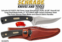 Schrade SC152OTL Old Timer Large Sharpfinger Knife, 8-5/8" Overall Full Tang Fixed Blade Knife, 4" 7Cr17MoV High Carbon Stainless Steel Clip Point Skinner Plain Blade and Sawcut Delrin Handles Schrade SC152OTL Old Timer Large Sharpfinger Knife, 8-5/8" Overall Full Tang Fixed Blade Knife, 4" 7Cr17MoV High Carbon Stainless Steel Clip Point Skinner Plain Blade and Sawcut Delrin Handles