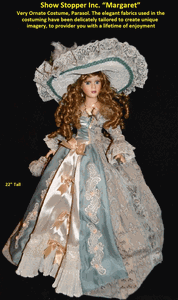 Show Stopper Inc. Vintage Porcelain Victorian Doll �Margaret� 22" Tall