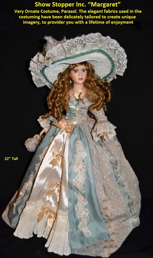 Show Stopper Inc. Vintage Porcelain Victorian Doll �Margaret� 22" Tall