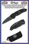 SIG Sauer by Hogue Elishewitz SIG16102 A01-MicroSwitch SIG Firearm Match Tactical AUTO Folding Knife 2.75" 154CM FDE Wharncliffe Grey Blade, Black G10 Handles Nylon Zippered Storage Pouch. Boxed