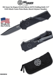SIG Sauer by Hogue SIG36032 SIG Sauer by Hogue Compound Tactical OTF AUTO Folding Knife 3.5" CPM-S30V Gray Cerakote Clip Point Blade, Black Aluminum Handle with G10 Scales 