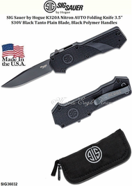 SIG Sauer by Hogue SIG36032 SIG Sauer by Hogue Compound Tactical OTF AUTO Folding Knife 3.5" CPM-S30V Gray Cerakote Clip Point Blade, Black Aluminum Handle with G10 Scales SIG Sauer by Hogue SIG36032 SIG Sauer by Hogue Compound Tactical OTF AUTO Folding Knife 3.5" CPM-S30V Gray Cerakote Clip Point Blade, Black Aluminum Handle with G10 Scales