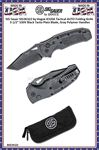 SIG Sauer by Hogue SIG36322 K320A Tactical AUTO Folding Knife 3.5" S30V Black Tanto Plain Blade, Gray Polymer Handles  