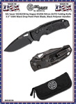 SIG Sauer by Hogue SIG36330 SIG Sauer by Hogue K320A Nitron ABLE Lock Folding Knife 3.5" S30V Black Drop Point Plain Blade, Black Polymer Handles  