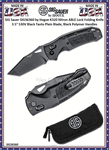  SIG Sauer by Hogue SIG36360 K320 Nitron ABLE Lock Folding Knife 3.5" S30V Black Tanto Plain Blade, Black Polymer Handles  