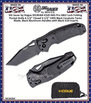 SIG Sauer by Hogue SIG36364 K320 AXG Pro ABLE Lock Folding Knife 4-1/2" Closed 3.5" S30V Black Cerakote Tanto Blade, Black Aluminum Handles with Black G10 Inserts, AXIS/Crossbar Lock 