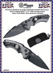 SIG Sauer by Hogue SIG36532 Elishewitz EX-A05 SIG Tactical AUTO Folding Knife 3.5" CPM-154 Black Plain Spear Point Blade, Gray Aluminum Handles 