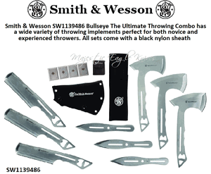 Smith & Wesson SW1139486 Bullseye Ultimate app. 20-LB Throwing Combo 13 Piece Set