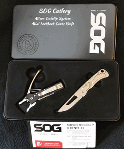 SOG-CUTLERY  SOG Kit00040 Micro Toolclip & Centi II Knife Kit