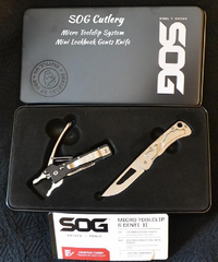 SOG-CUTLERY  SOG Kit00040 Micro Toolclip & Centi II Knife Kit