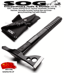 SOG� Knives SOGF01TN-CP Tactical Tomahawk Throwing Hatchet, 15-3/4" Overall Versatile Survival Tactical Axe and Emergency Breaching Tool w/Ballistic Nylon Sheath 