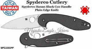 Spyderco Cutlery SPC228CFP Spyderco Sliver AX-Carbon Fiber G-10 Laminate Handle Plain Edge Knife